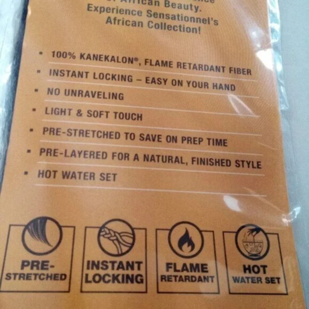 X-pression 1 Pk Volume Pre-Stretched 48" Braid Hair African Collection Colour 1 - Picture 5 of 5